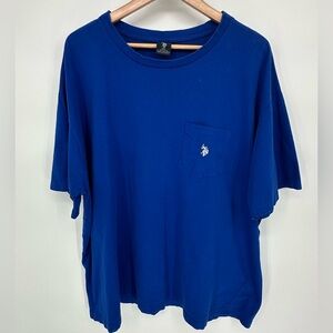 U.S. Polo Assn. Royal Blue T-Shirt 100% Cotton Men’s 3XL Basic Everyday Casual